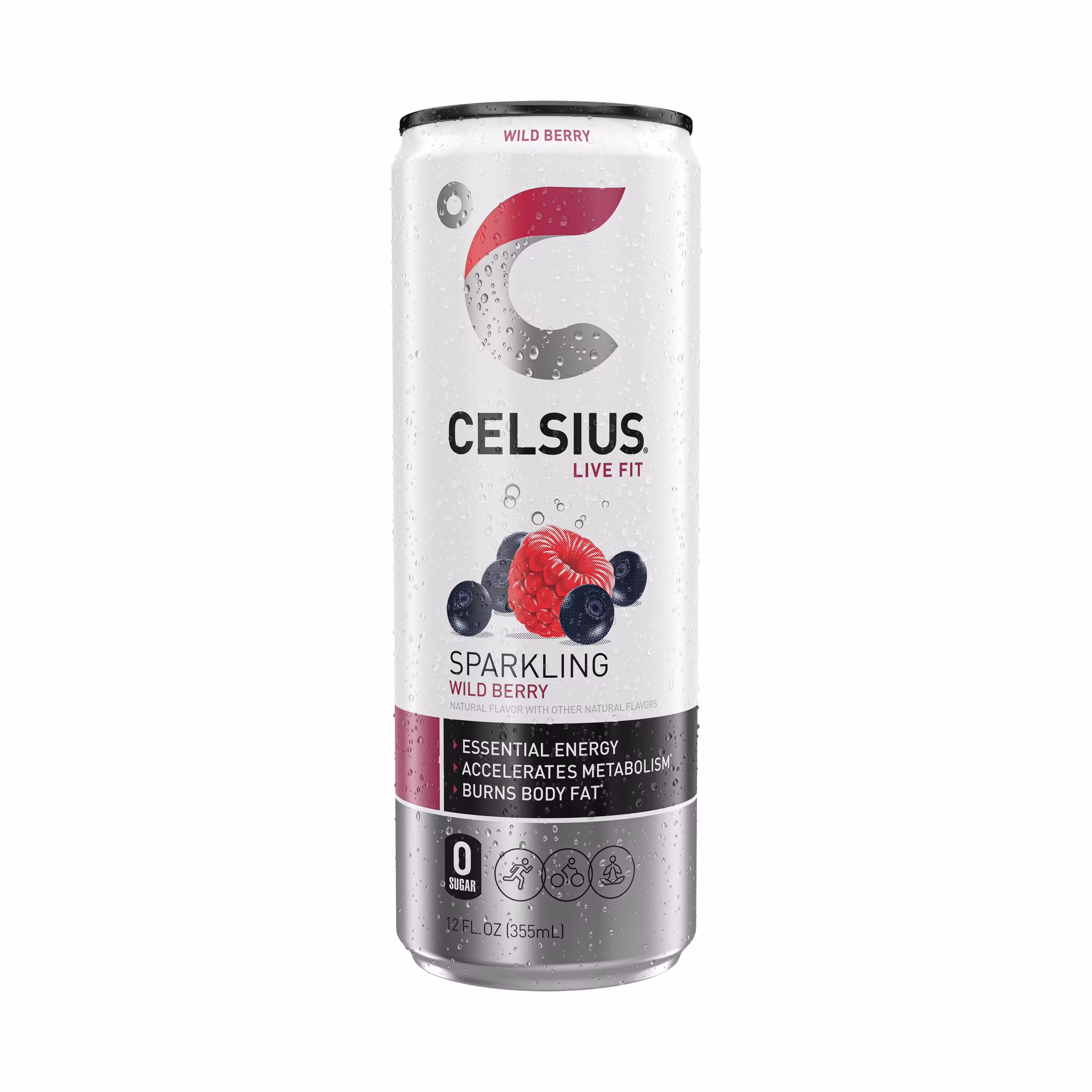 Celsius Energy Drink - 12 Pack - Wild Berry 12oz (Can)