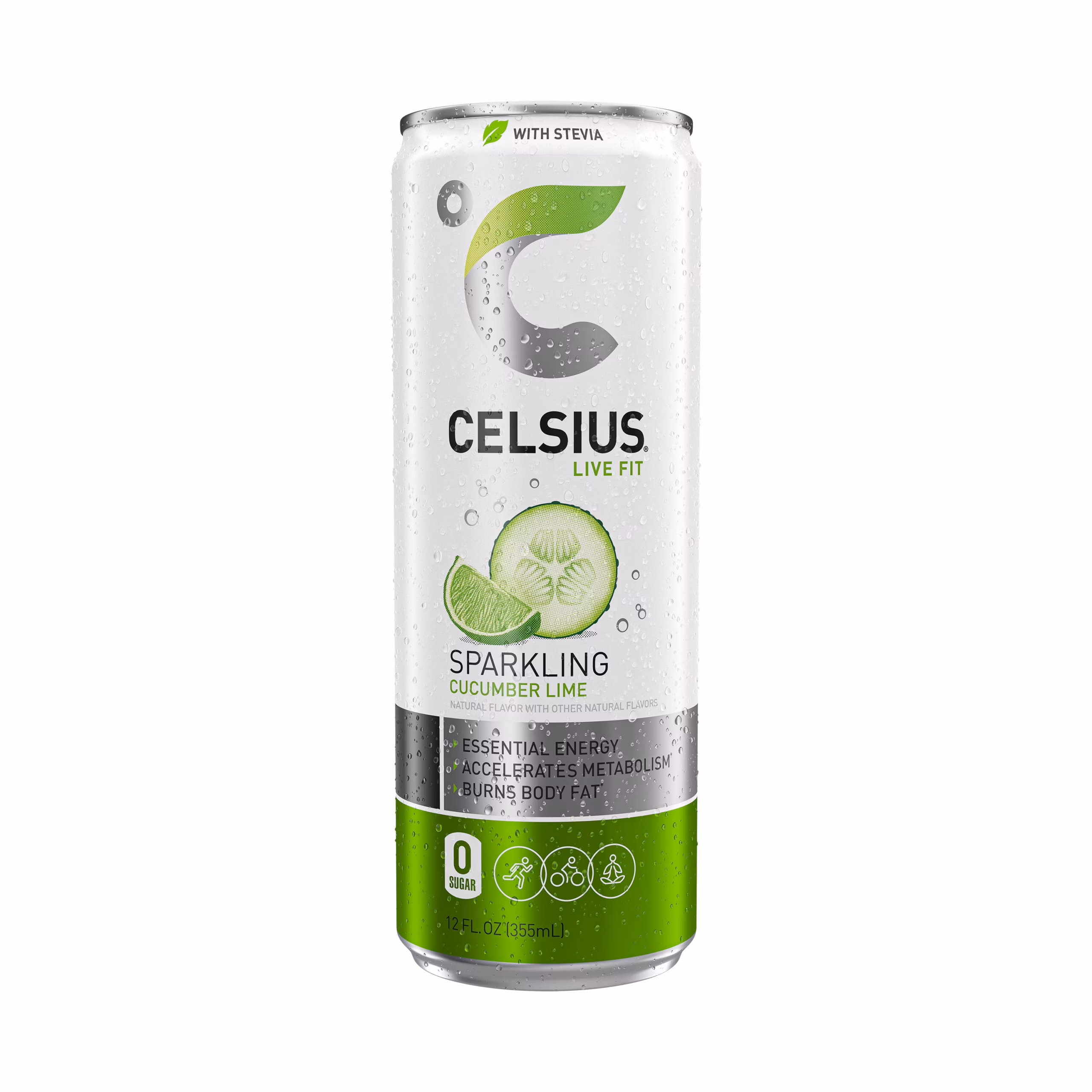 Celsius Energy Drink - 12 Pack - Cucumber Lime 12oz (Can)