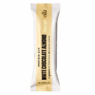 White chocolate almond protein bar wrapper