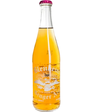 Glass bottle of ginger ale