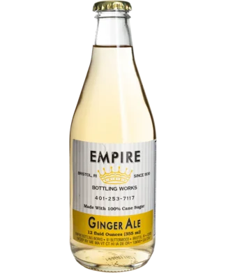 Glass bottle of Empire ginger ale