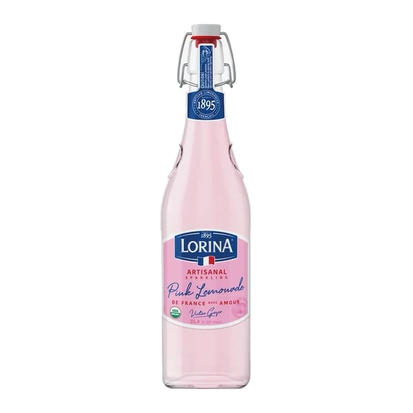Lorina French Lemonade - 12 Pack - Pink Lemonade 750ml (Glass)