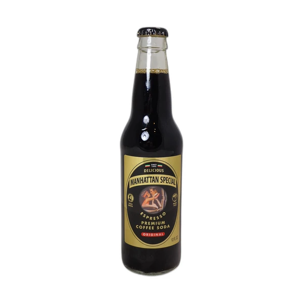 Manhattan Special Espresso Coffee Soda - 24 Pack - 12oz (Glass)