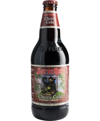 Bottle of Sprecher Cherry Cola craft soda