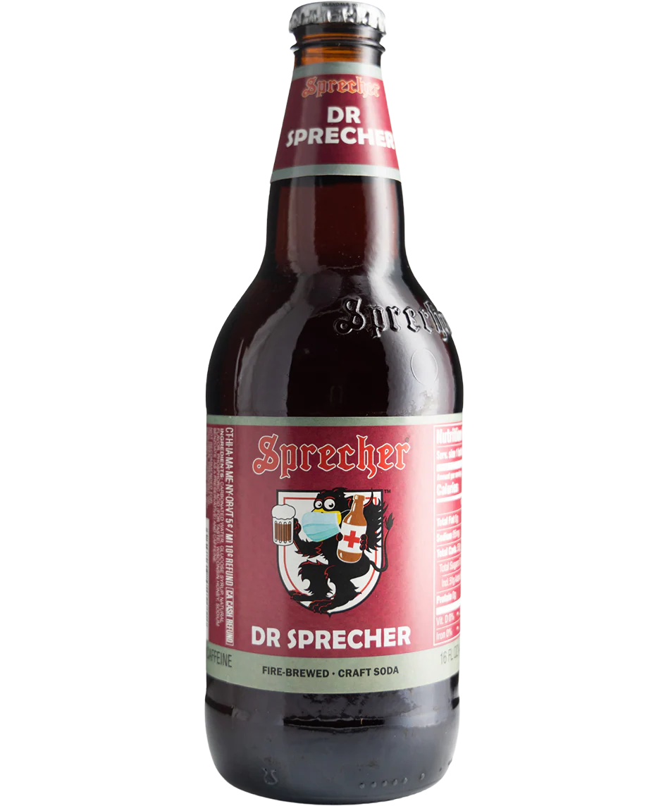 Bottle of Dr Sprecher root beer
