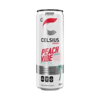 Celsius Energy Drink - 12 Pack - Peach Vibe 12oz (Can)