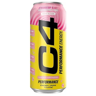 C4 Energy Drink - 12 Pack - Strawberry Blast 16oz (Can)