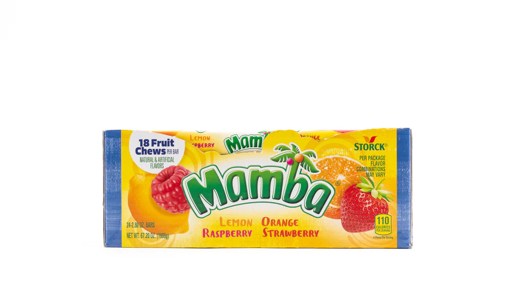 Mamba Fruit Chews Candy - 24 Pack - Original 2.80oz