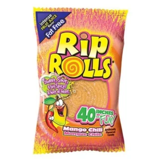 Rip Rolls Fruit Roll Candy - 24 Pack - Mango Chili 1.4oz