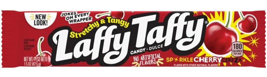 Laffy Taffy Stretchy & Tangy Candy - 24 Pack - Cherry 0.81oz