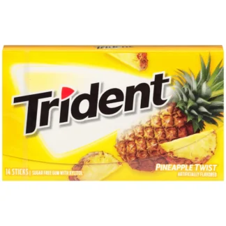 Trident Sugar Free Gum - 12 Pack - Pineapple Twist 14 Sticks