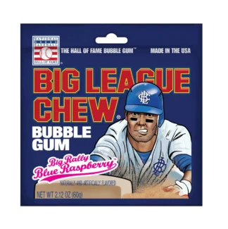 Big League Chew Bubble Gum - 12 Pack - Big Rally Blue Raspberry