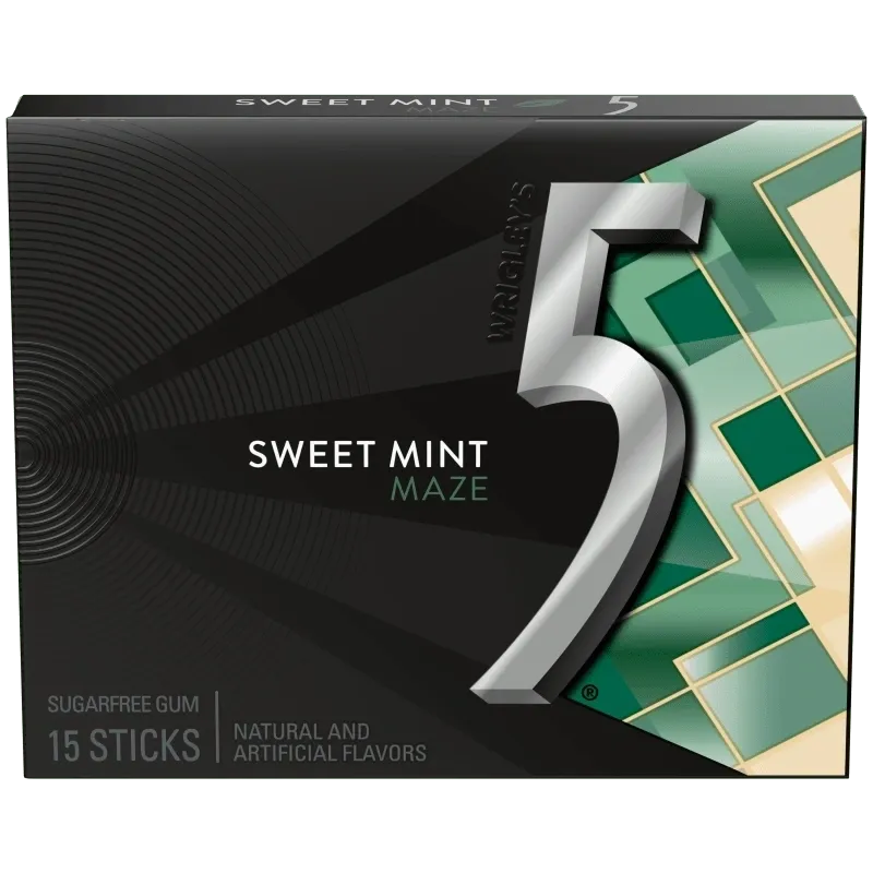 5 Gum - 12 Pack - Peppermint - Image 4