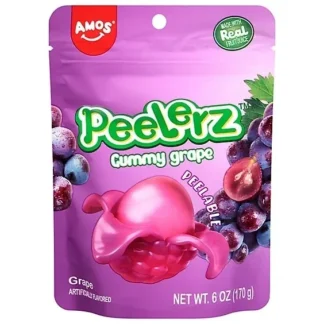 Peelerz Peelable Gummy Candy - 12 Pack - Grape 6oz
