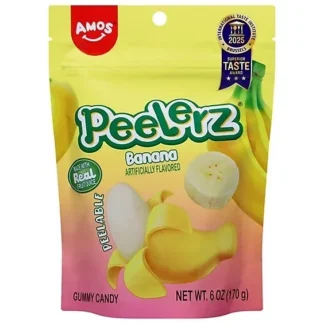 Peelerz Peelable Gummy Candy - 12 Pack - Banana 6oz