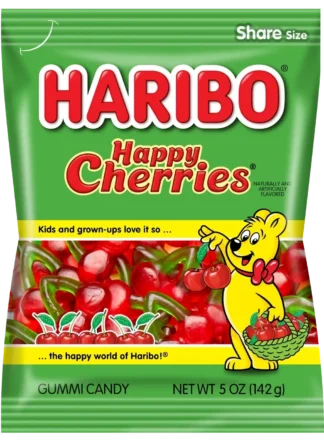 Haribo Gummy Candy Share Size - 12 Pack - Happy Cherry 4oz
