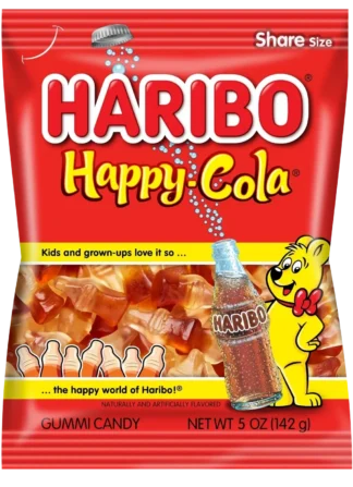 Haribo Gummy Candy Share Size - 12 Pack - Happy Cola 4oz