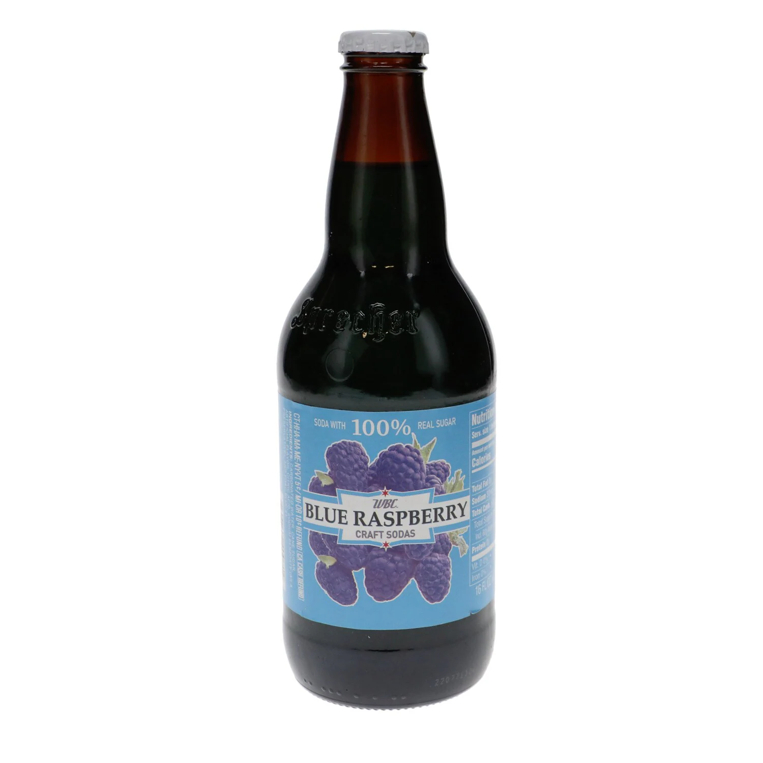 WBC Blue Raspberry – 24 Pack 16oz Glass