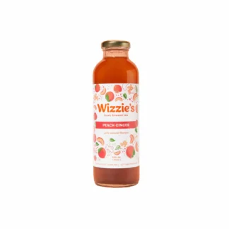 Wizzies Peach Ginger Tea – 12 Pack 16oz Glass