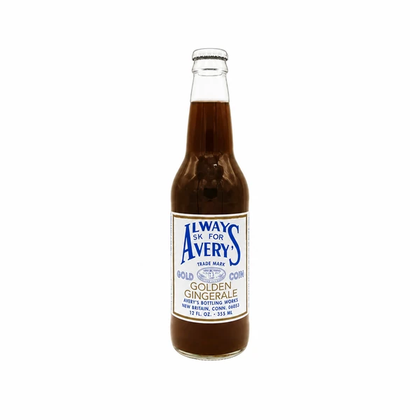 Avery's Soda - 24 Pack - Golden Ginger Ale 12oz Glass