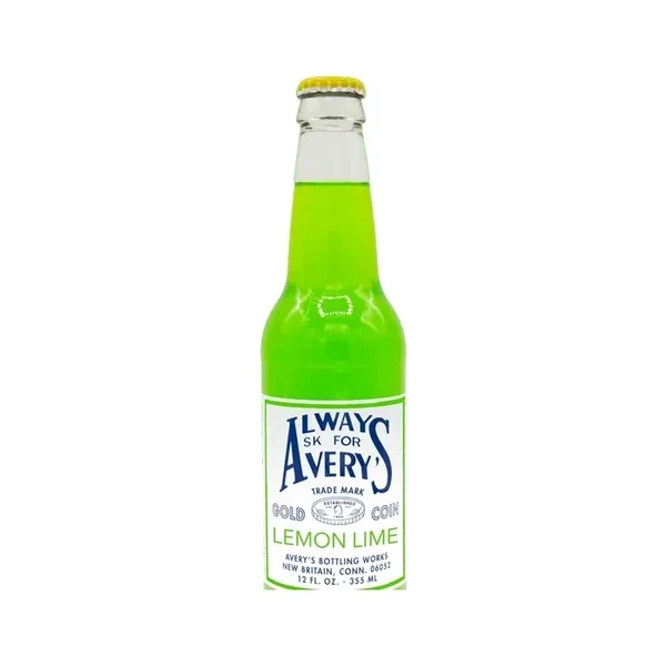Avery's Soda - 24 Pack - Green Lemon Lime 12oz Glass