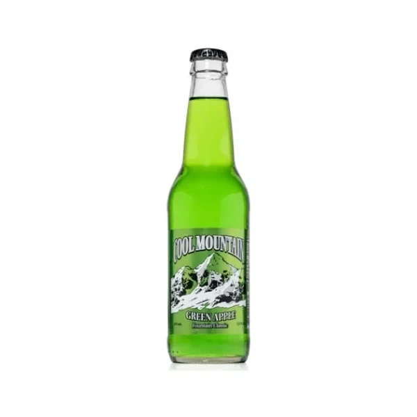 Cool Mountain Soda - 24 Pack - Green Apple 12oz Glass
