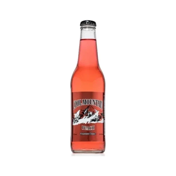 Cool Mountain Soda - 24 Pack - Peach 12oz Glass