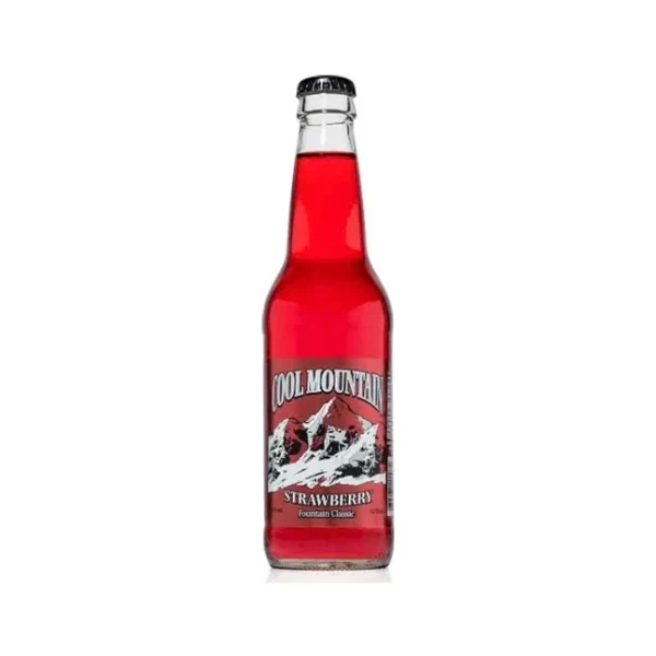 Cool Mountain Soda - 24 Pack - Strawberry 12oz Glass