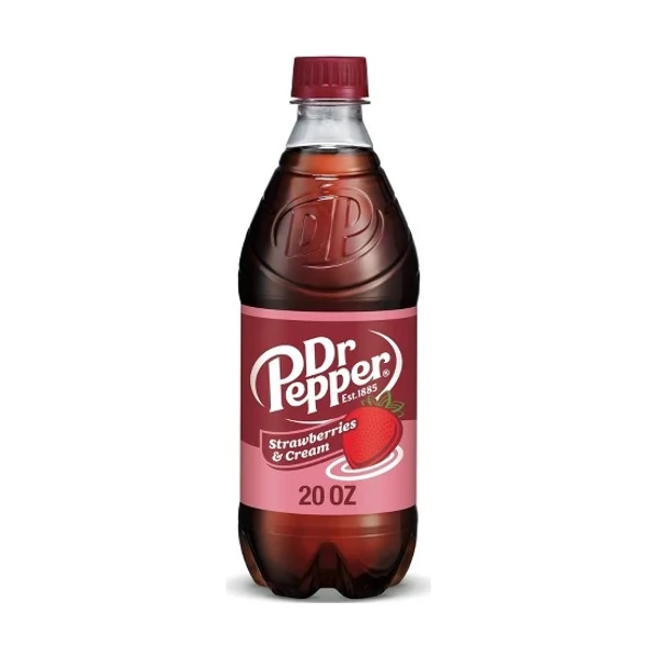Dr Pepper Strawberries & Cream - 24 Pack - 20oz Plastic