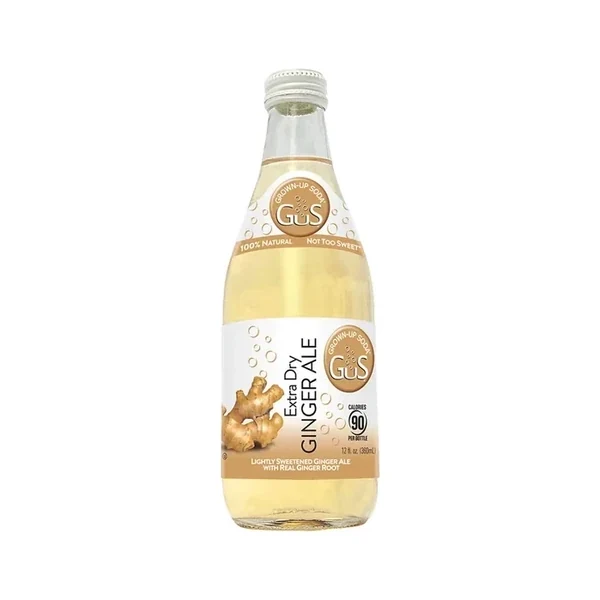 Gus Soda - Extra Dry Ginger Ale - 24 Pack - 12oz (Glass)