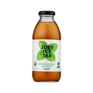 Just Ice Tea Moroccan Mint Green Tea - 12 Pack - 16oz Glass