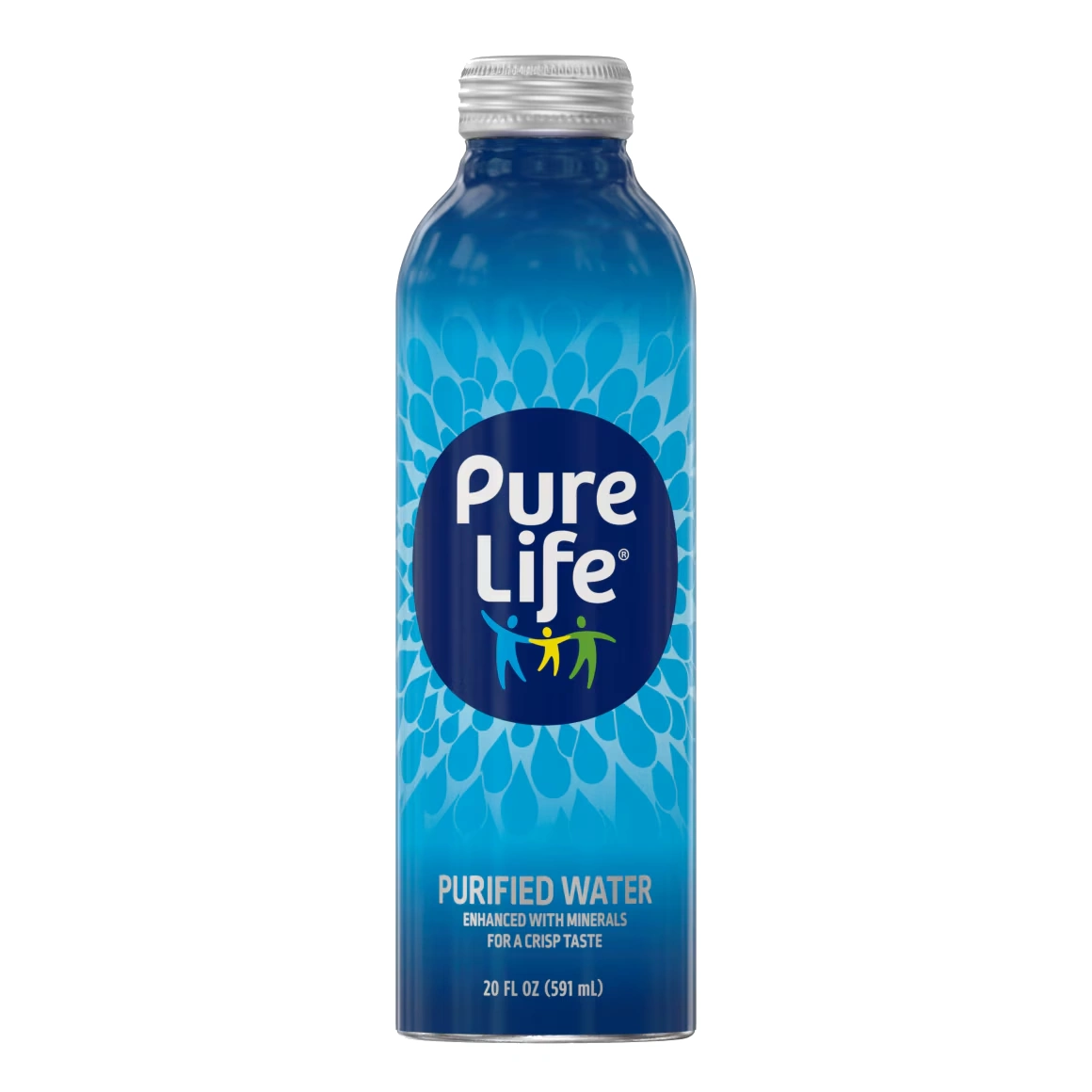 Pure Life Purified Water - 18 Pack - 20oz (Can)