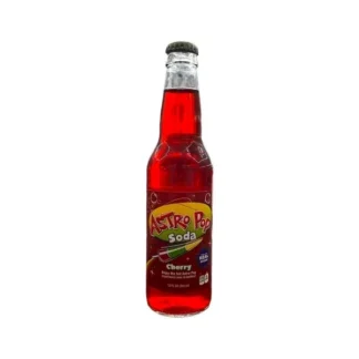 Astro Pop Original Soda - 24 Pack - Cherry 12oz Glass