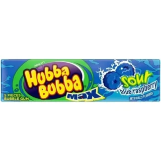Hubba Bubba Max Outrageous Sour Blue Raspberry Bubble Gum - 18 Pack