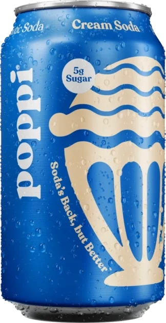 Poppi Prebiotic Soda - 12 Pack - Cream 12oz (Cans)