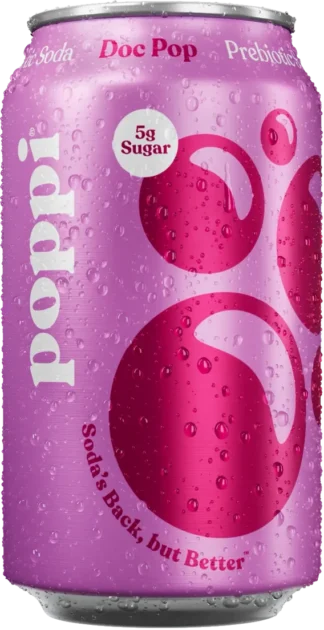 Poppi Prebiotic Soda - 12 Pack - Doc Pop 12oz (Cans)