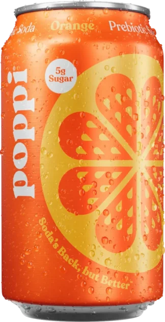 Poppi Prebiotic Soda - 12 Pack - Orange 12oz (Cans)