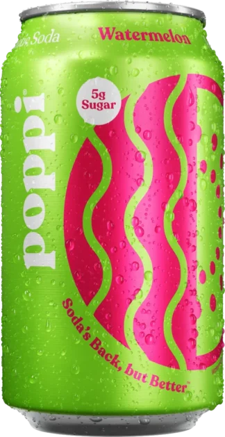 Poppi Prebiotic Soda - 12 Pack - Watermelon 12oz (Cans)
