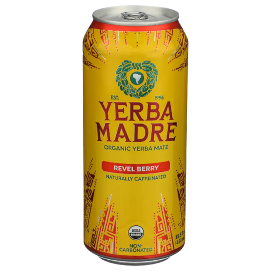 Yerba Madre Revel Berry Yerba Mate – 12 Pack – 16oz Cans