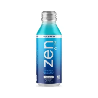 Zen WTR Vapor Distilled Alkaline Water – 12 Pack – 16oz Can