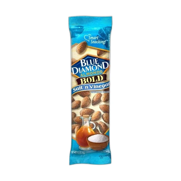 Blue Diamond Almonds - 12 Pack - Bold Salt 'n Vinegar Almonds 1.5oz