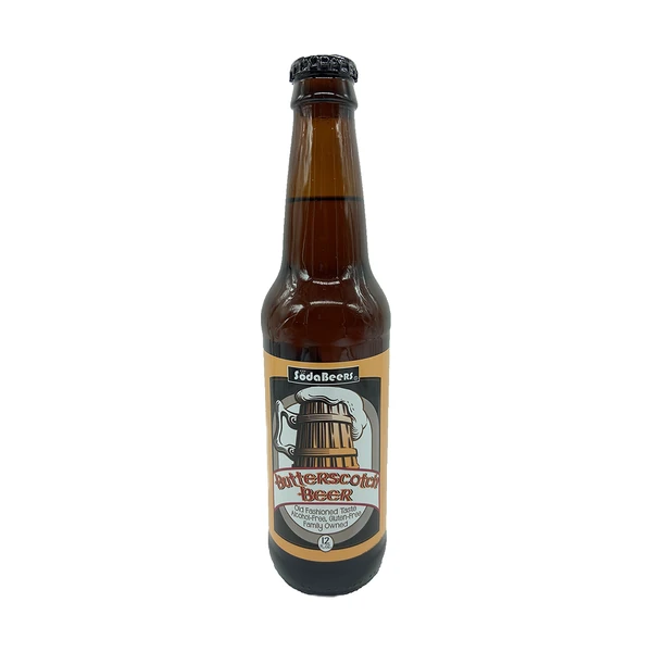 SodaBeers - 24 Pack - Butterscotch Beer 12oz (Glass)