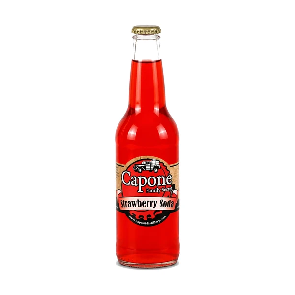 Capone Family Secret Strawberry Soda – 24 Pack – 12oz (Glass)