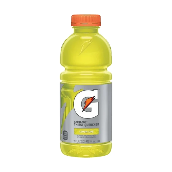 Gatorade Sports Drink - 24 Pack - Lemon Lime 20oz (Plastic)