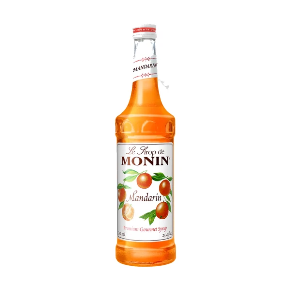 Monin Mandarin Syrup – 12 Pack – 750ml (Glass)