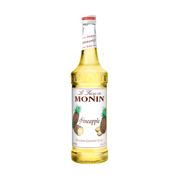 Monin Pineapple Syrup – 12 Pack – 750ml (Glass)