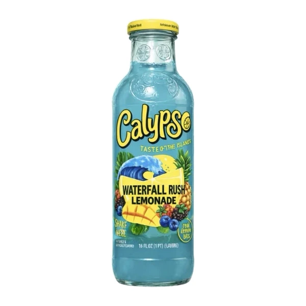 Calypso Lemonade - 12 Pack - Waterfall Rush 16oz (Glass)
