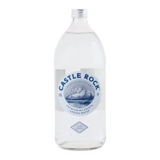 Castle Rock Mt. Shasta Spring Water - 12 Pack - 1L (Glass)
