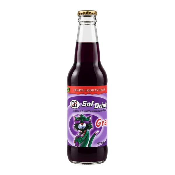 D&G Grape Soda - 24 Pack - 12oz (Glass)