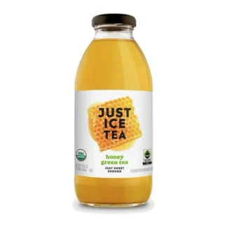 Just Ice Tea Honey Green Tea - 12 Pack - 16oz (Glass)